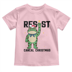 Resist Frog Toddler T Shirt Funny Portland Protest ICE Activist Meme TS14 Light Pink Print Your Wear