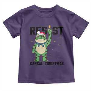 Resist Frog Toddler T Shirt Funny Portland Protest ICE Activist Meme TS14 Purple Print Your Wear