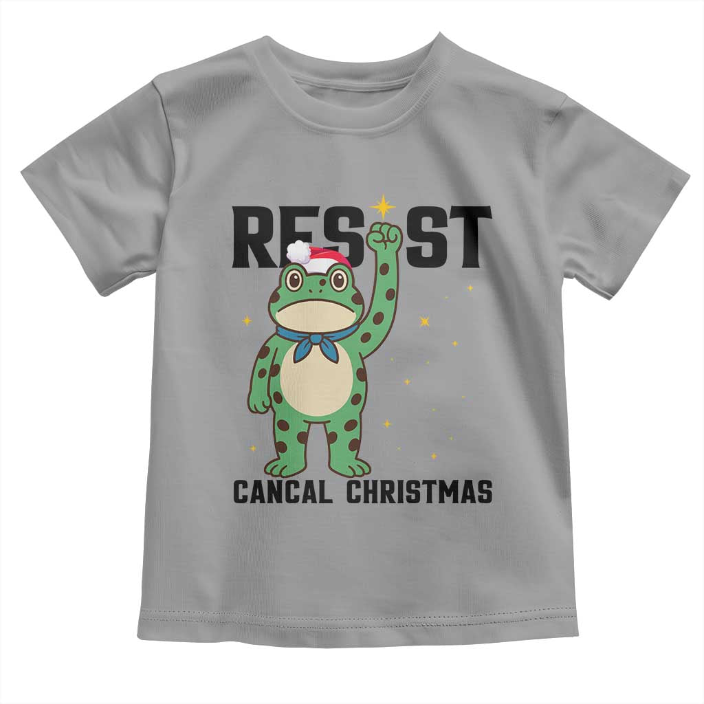 Resist Frog Toddler T Shirt Funny Portland Protest ICE Activist Meme TS14 Sport Gray Print Your Wear