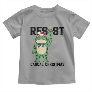 Resist Frog Toddler T Shirt Funny Portland Protest ICE Activist Meme TS14 Sport Gray Print Your Wear