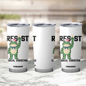 Resist Frog Tumbler Cup Funny Portland Protest ICE Activist Meme TS14 Print Your Wear