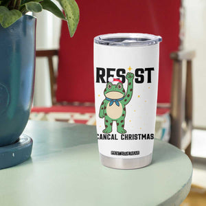 Resist Frog Tumbler Cup Funny Portland Protest ICE Activist Meme TS14 Print Your Wear