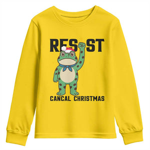 Resist Frog Youth Sweatshirt Funny Portland Protest ICE Activist Meme TS14 Daisy Print Your Wear