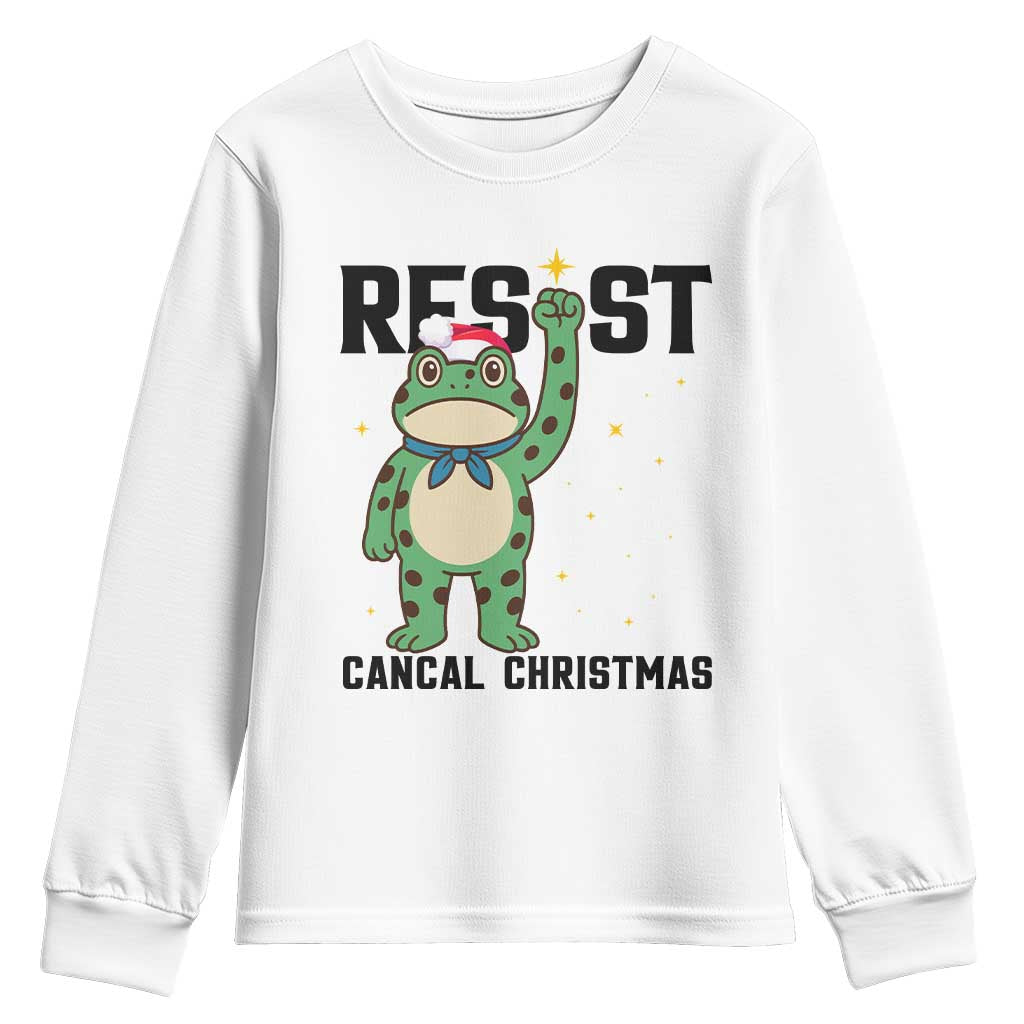 Resist Frog Youth Sweatshirt Funny Portland Protest ICE Activist Meme TS14 White Print Your Wear