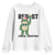 Resist Frog Youth Sweatshirt Funny Portland Protest ICE Activist Meme TS14 White Print Your Wear