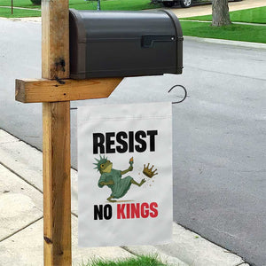 Resist Frog Garden Flag No Kings In America Political 2025 TS14 Print Your Wear