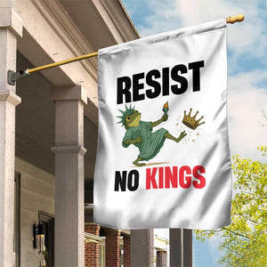 Resist Frog Garden Flag No Kings In America Political 2025 TS14 Print Your Wear