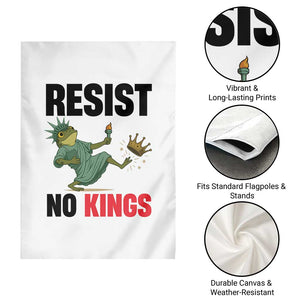Resist Frog Garden Flag No Kings In America Political 2025 TS14 Print Your Wear