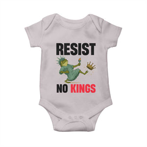 Resist Frog Baby Onesie No Kings In America Political 2025 TS14 Ice Gray Print Your Wear