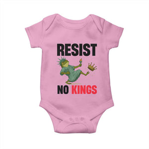 Resist Frog Baby Onesie No Kings In America Political 2025 TS14 Light Pink Print Your Wear