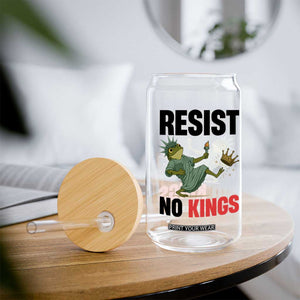 Resist Frog Glass Can No Kings In America Political 2025 TS14 Print Your Wear