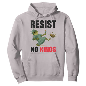 Resist Frog Hoodie No Kings In America Political 2025 TS14 Ice Gray Print Your Wear