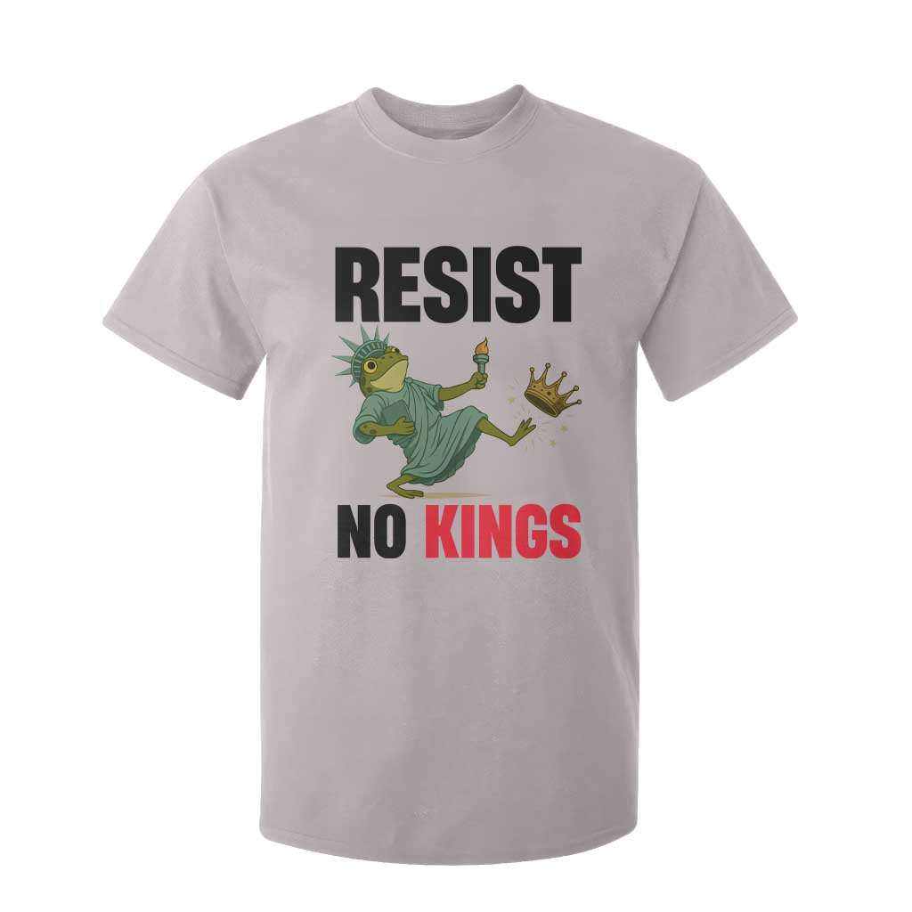 Resist Frog T Shirt For Kid No Kings In America Political 2025 TS14 Ice Gray Print Your Wear