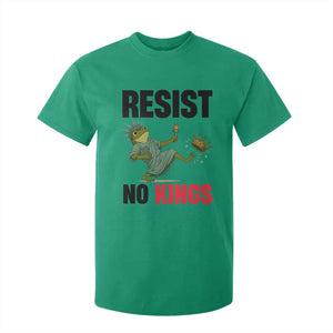 Resist Frog T Shirt For Kid No Kings In America Political 2025 TS14 Irish Green Print Your Wear