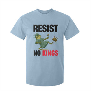 Resist Frog T Shirt For Kid No Kings In America Political 2025 TS14 Light Blue Print Your Wear