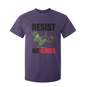 Resist Frog T Shirt For Kid No Kings In America Political 2025 TS14 Purple Print Your Wear