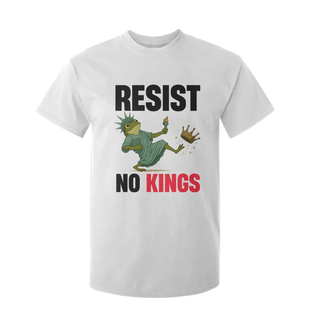 Resist Frog T Shirt For Kid No Kings In America Political 2025 TS14 White Print Your Wear