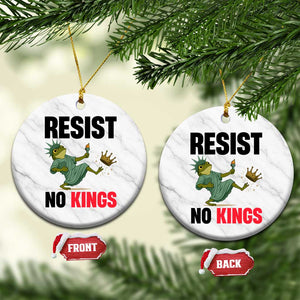 Resist Frog Ceramic Ornament No Kings In America Political 2025 - Print Your Wear