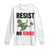Resist Frog Long Sleeve Shirt No Kings In America Political 2025 TS14 White Print Your Wear
