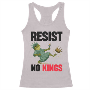 Resist Frog Racerback Tank Top No Kings In America Political 2025 TS14 Ice Gray Print Your Wear