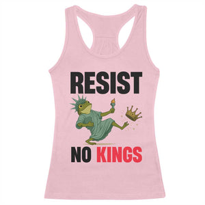 Resist Frog Racerback Tank Top No Kings In America Political 2025 TS14 Light Pink Print Your Wear