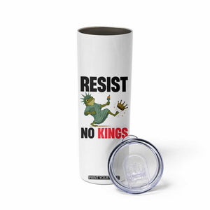 Resist Frog Skinny Tumbler No Kings In America Political 2025 TS14 Print Your Wear