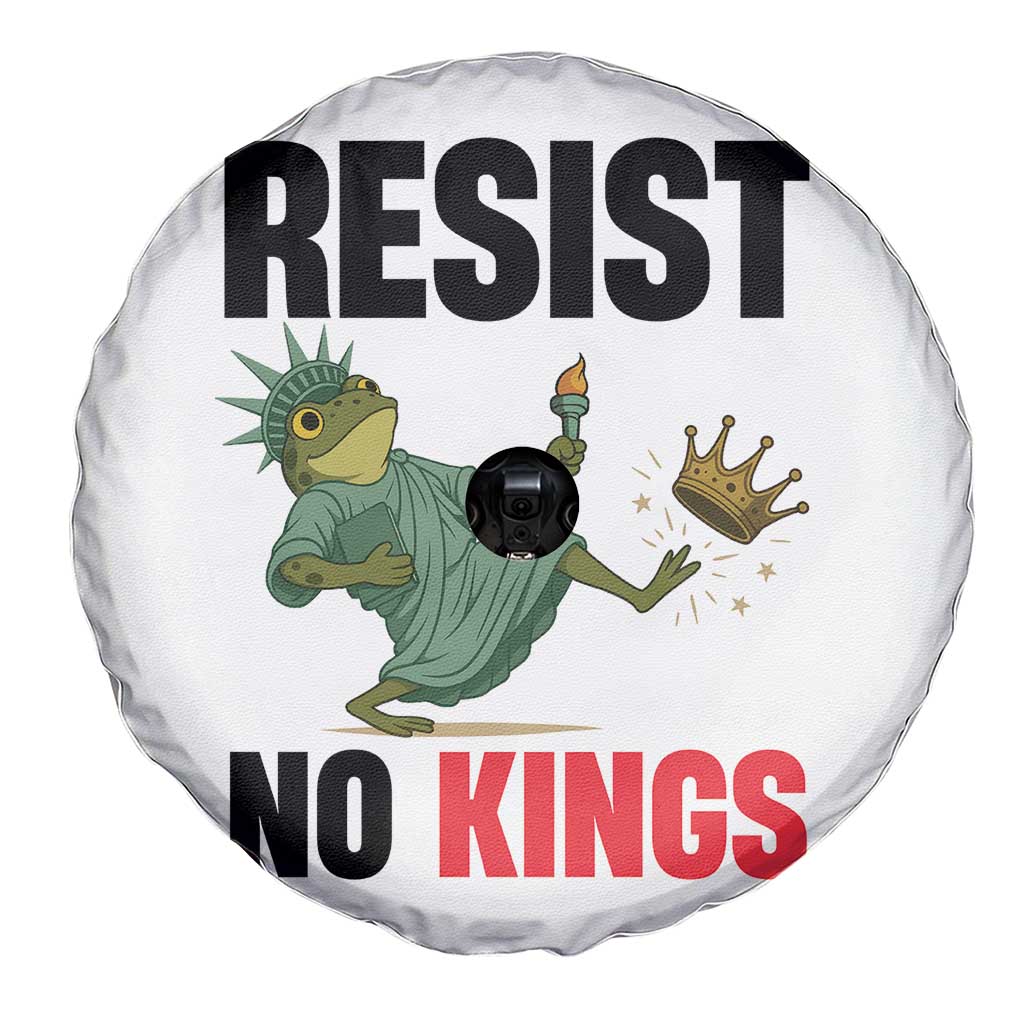 Resist Frog Spare Tire Cover No Kings In America Political 2025 TS14 Print Your Wear