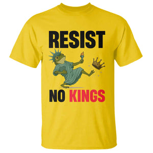 Resist Frog T Shirt No Kings In America Political 2025 TS14 Daisy Print Your Wear