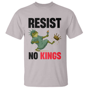 Resist Frog T Shirt No Kings In America Political 2025 TS14 Ice Gray Print Your Wear