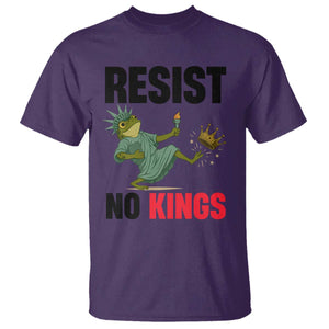 Resist Frog T Shirt No Kings In America Political 2025 TS14 Purple Print Your Wear