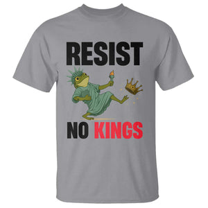 Resist Frog T Shirt No Kings In America Political 2025 TS14 Sport Gray Print Your Wear