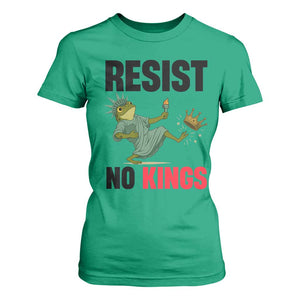 Resist Frog T Shirt For Women No Kings In America Political 2025 TS14 Irish Green Print Your Wear