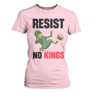 Resist Frog T Shirt For Women No Kings In America Political 2025 TS14 Light Pink Print Your Wear