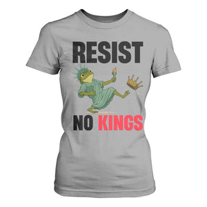 Resist Frog T Shirt For Women No Kings In America Political 2025 TS14 Sport Gray Print Your Wear