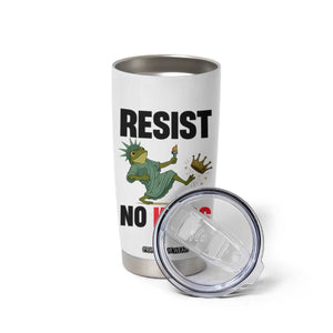 Resist Frog Tumbler Cup No Kings In America Political 2025 TS14 Print Your Wear