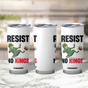 Resist Frog Tumbler Cup No Kings In America Political 2025 TS14 Print Your Wear