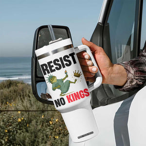 Resist Frog Tumbler With Handle No Kings In America Political 2025 TS14 Print Your Wear