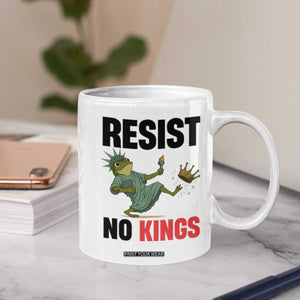 Resist Frog Coffee Mug No Kings In America Political 2025 TS14 Print Your Wear