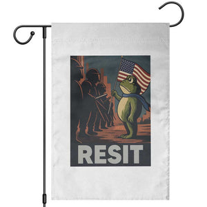 Resist Frog Garden Flag Portland Frog Activist America Political 2025 TS14 White Print Your Wear