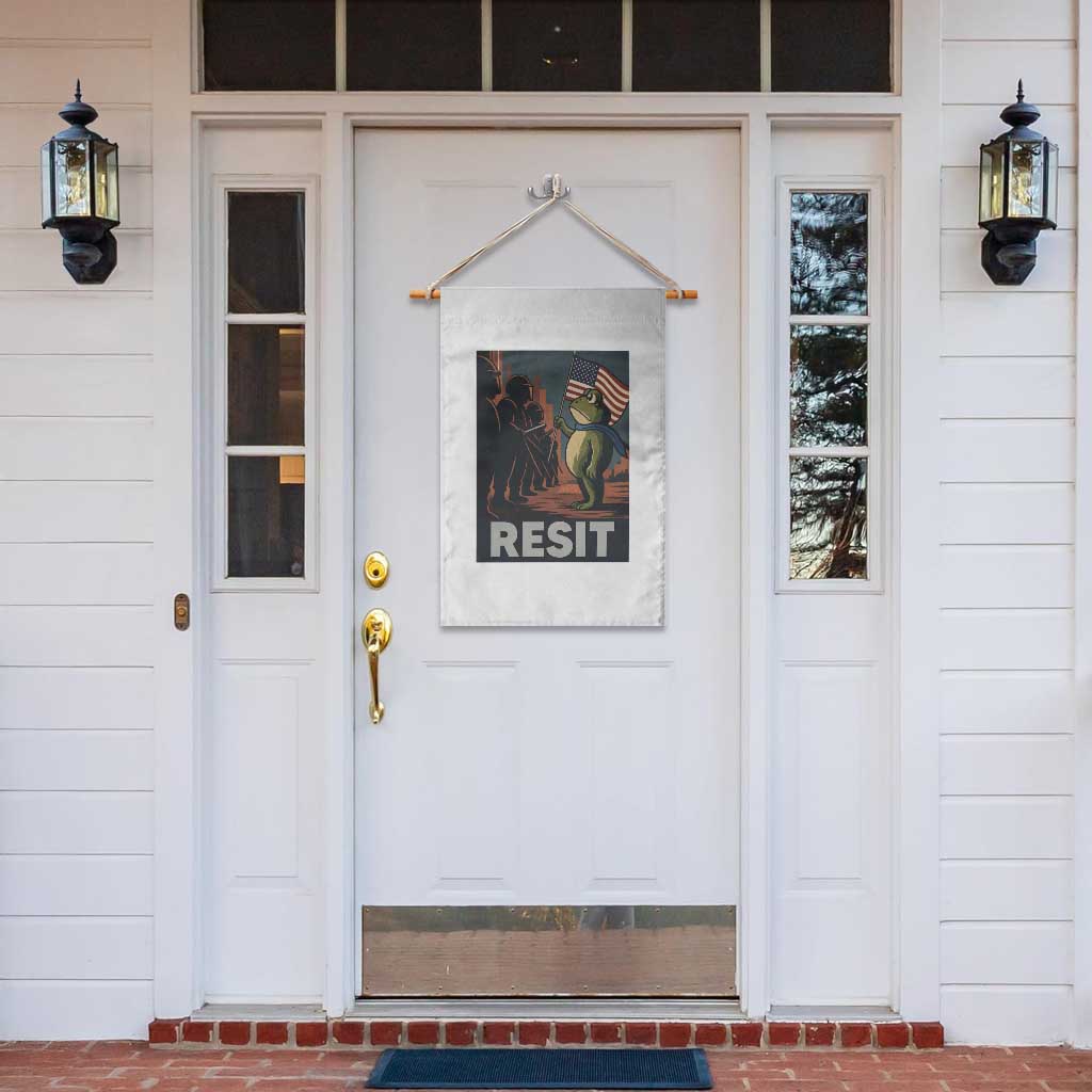 Resist Frog Garden Flag Portland Frog Activist America Political 2025 TS14 Print Your Wear