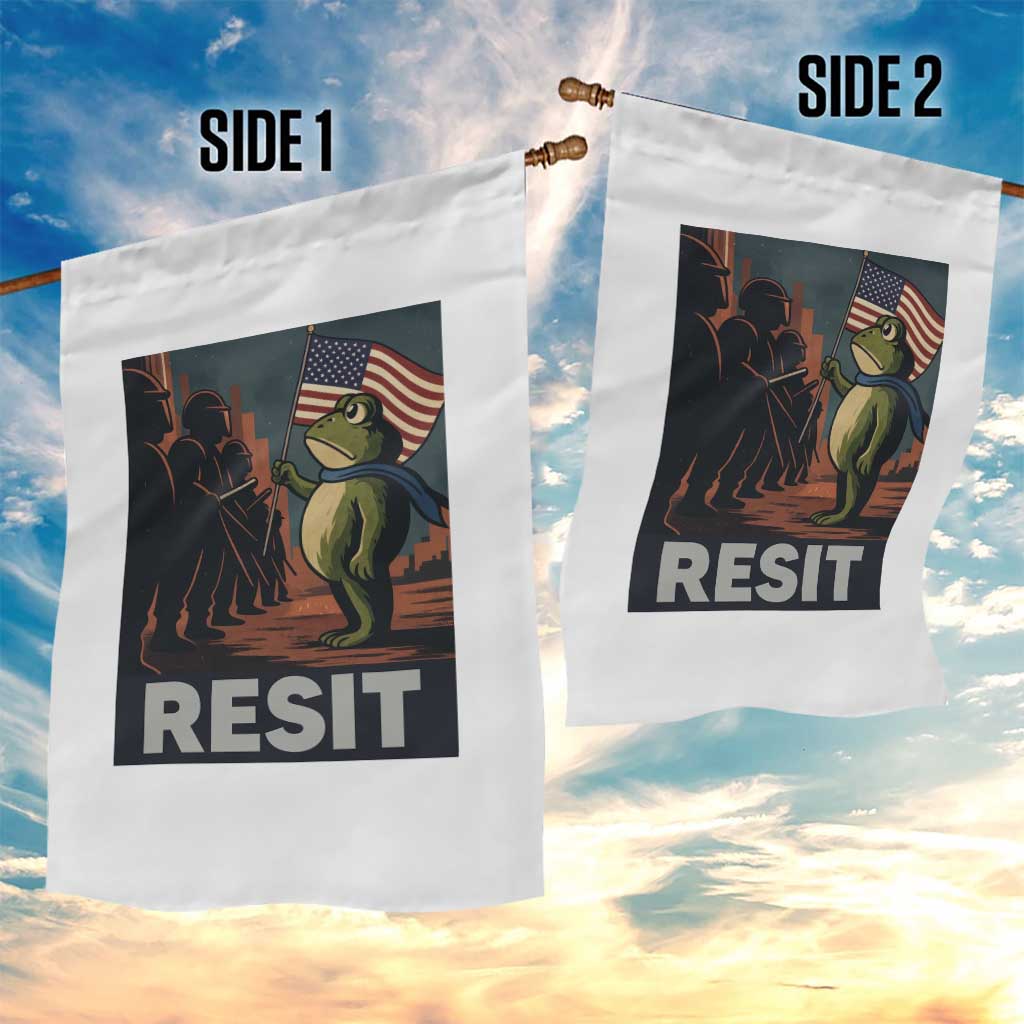 Resist Frog Garden Flag Portland Frog Activist America Political 2025 TS14 Print Your Wear