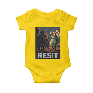 Resist Frog Baby Onesie Portland Frog Activist America Political 2025 TS14 Daisy Print Your Wear