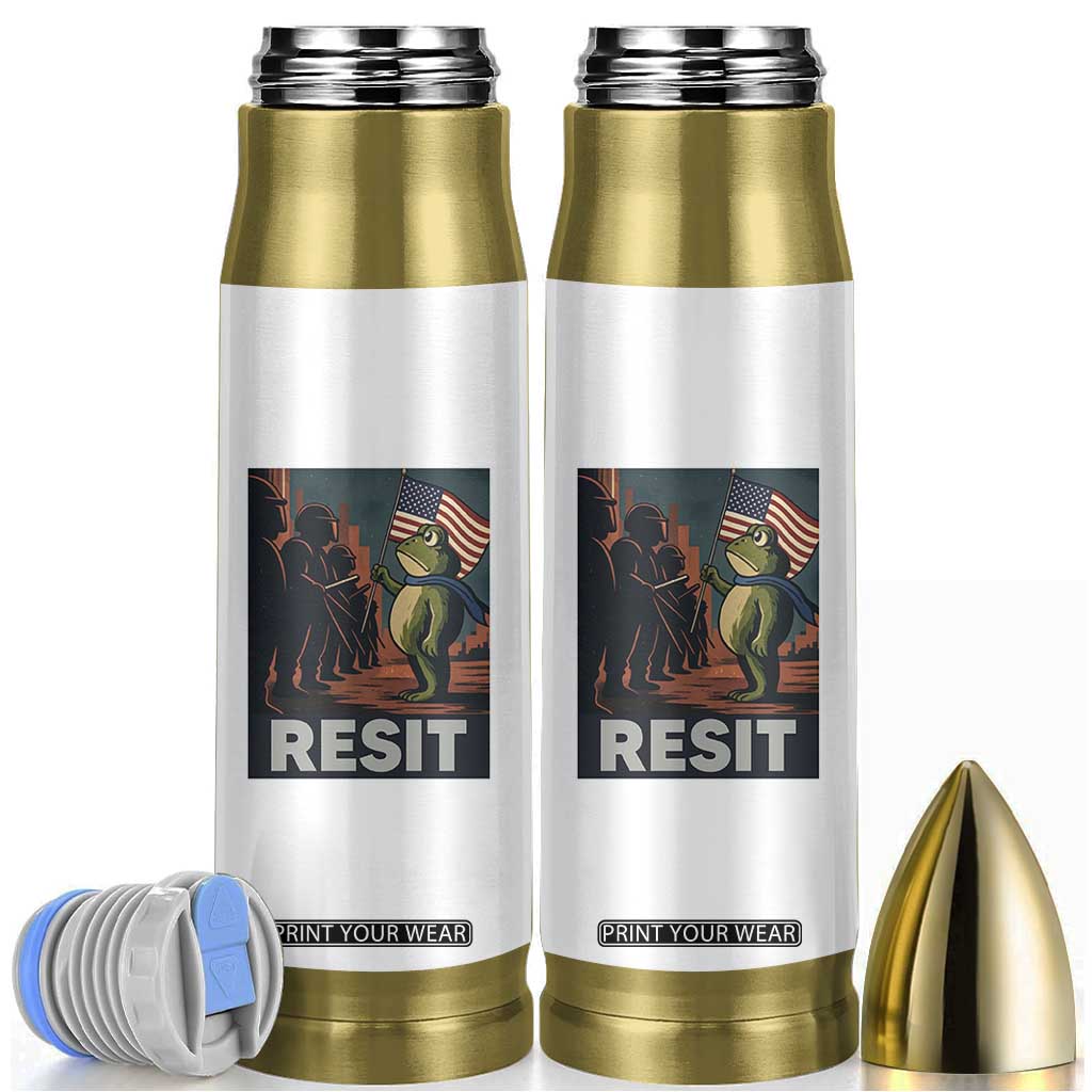 Resist Frog Bullet Tumbler Portland Frog Activist America Political 2025 TS14 White Print Your Wear