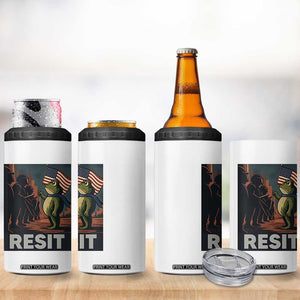 Resist Frog 4 in 1 Can Cooler Tumbler Portland Frog Activist America Political 2025 TS14 Print Your Wear