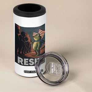 Resist Frog 4 in 1 Can Cooler Tumbler Portland Frog Activist America Political 2025 TS14 Print Your Wear