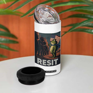 Resist Frog 4 in 1 Can Cooler Tumbler Portland Frog Activist America Political 2025 TS14 Print Your Wear