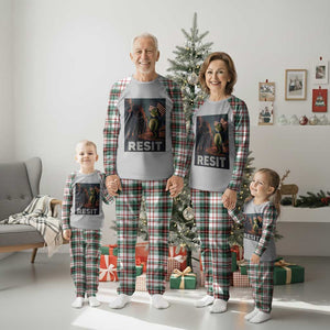 Resist Frog Plaid Pajama Set Portland Frog Activist America Political 2025 TS14 Christmas Plaid Print Your Wear