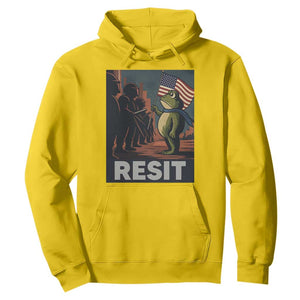 Resist Frog Hoodie Portland Frog Activist America Political 2025 TS14 Daisy Print Your Wear