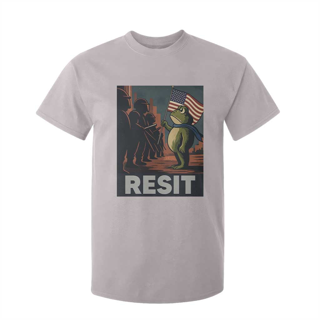 Resist Frog T Shirt For Kid Portland Frog Activist America Political 2025 TS14 Ice Gray Print Your Wear