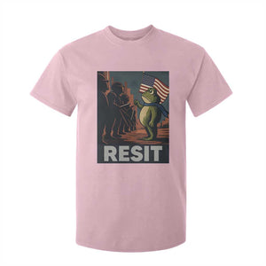 Resist Frog T Shirt For Kid Portland Frog Activist America Political 2025 TS14 Light Pink Print Your Wear